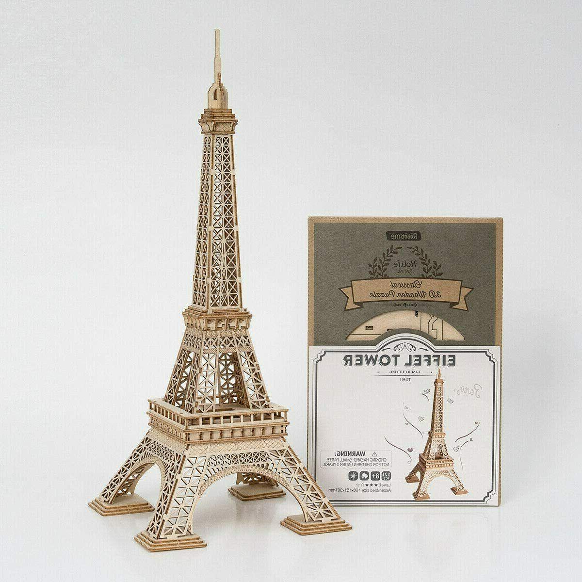 puzzle 3d tour eiffel kit artisanat bois