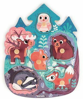 puzzle heureux foret jouet en bois nouveau
