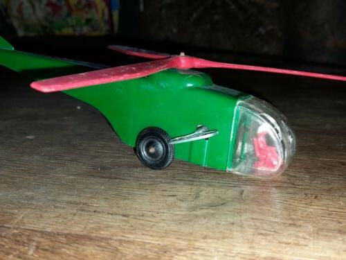 rare helicoptere montblanc a cle jouet ancien