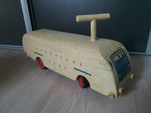 rarissime jouet ancien en bois transport eric