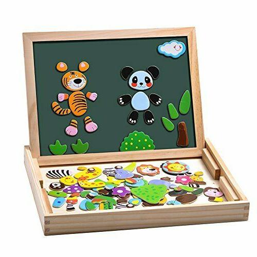 tableau aimante puzzle bois magnetique 100 pcs