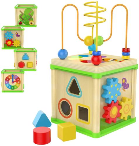 top bright jouet cube dactivite en bois