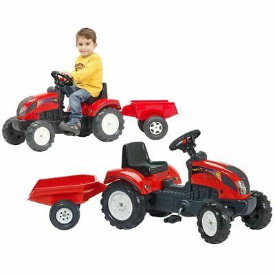 tracteur avec remorque rouge jouet pour enfants