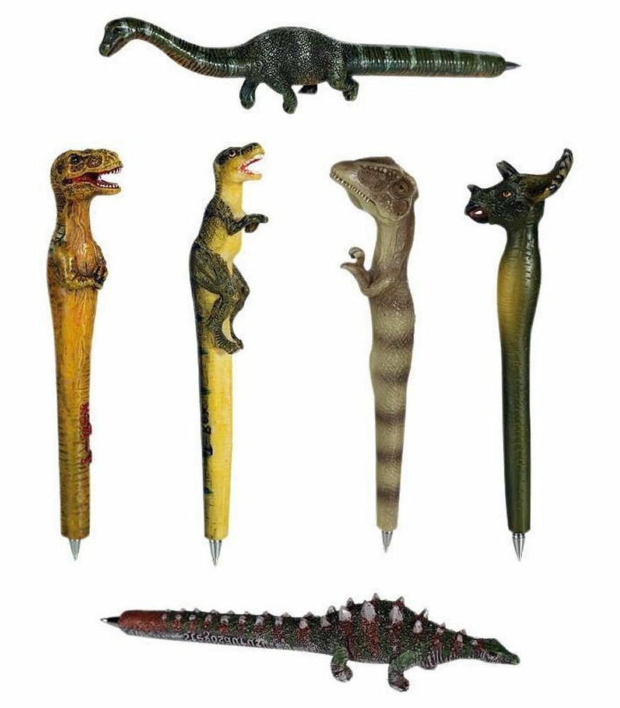 un stylo dinosaure figurine jouet style jurassic