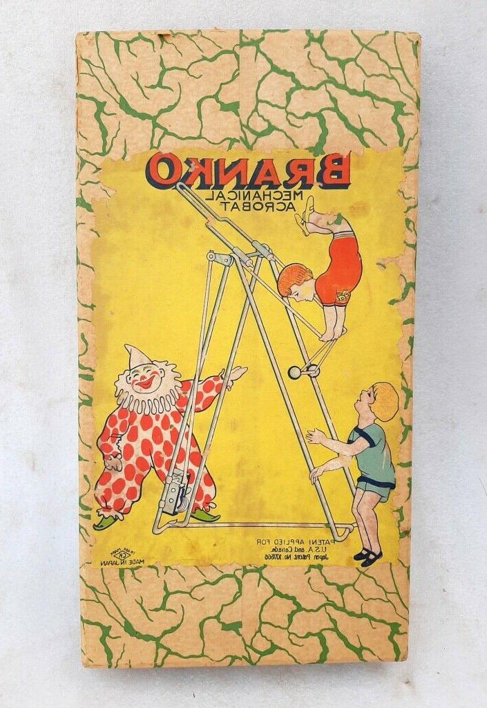 vintage ancien celluloid jouet branko mecanique acrobatique