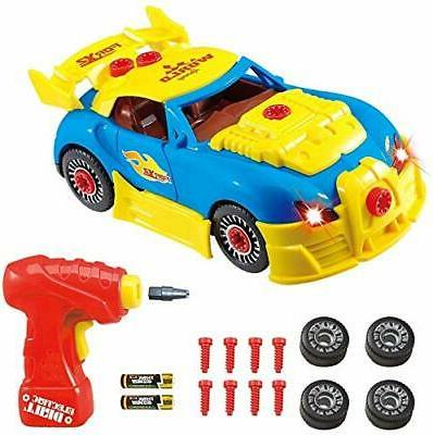 voiture course monter jouet construction enfant garcon