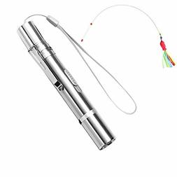 Pour Chats Avec Canne &agrave; P&ecirc;che - Jouet Interactif Chat Pour