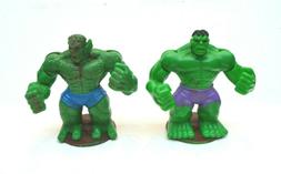 lot MINI FIGURINE MARVEL HULK + ENNEMY COMBAT SUR SOCLE JOUE