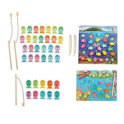 Magn&eacute;tique De P&ecirc;che En Bois Aimant Alphabet &Eacute;ducation D&eacute;
