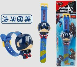 Montre enfant Avengers Captain America, id&eacute;al cadeau pas ch