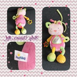 Peluche Doudou Jouet d'&eacute;veil Babysun Chat multicolor a susp