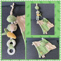 Peluche Doudou Jouet d'&eacute;veil Noukies Grenouille Aldo &agrave; sus