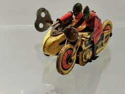 Penny Toy jouet Tole SideCar militaire m&eacute;canic SFA Paris #7