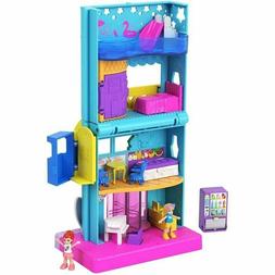 POLLY POCKET Pollyville H&ocirc;tel &agrave; la Plage Jouet pour Enfant