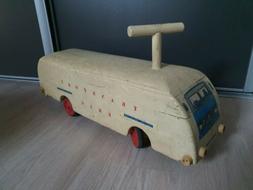 Rarissime Jouet Ancien En Bois transport Eric camion Renault