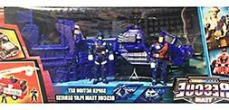SET POLICE HELICOPTERE 22 CM + 2 POLICIERS RESCUE JOUET