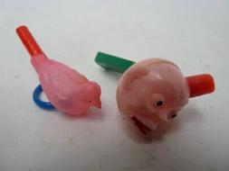 Sifflet Cellulo&iuml;d Oiseau T&ecirc;te Jouets 