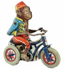 SINGE AU TRICYCLE ARNOLD 1950 /  jouet ancien antique toy