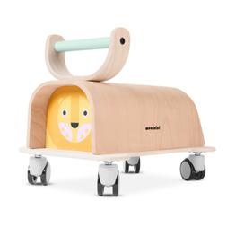 Trotteur bebe LIONER marcheur en bois, jouet d'equilibre enf