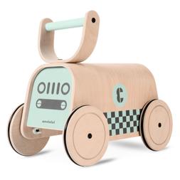 Trotteur bebe RACER marcheur en bois, jouet d'equilibre enfa