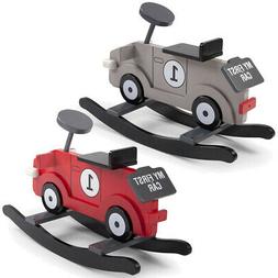 CHILDWOOD Voiture &agrave; Bascule Jouet pour Enfants Maison Jardi